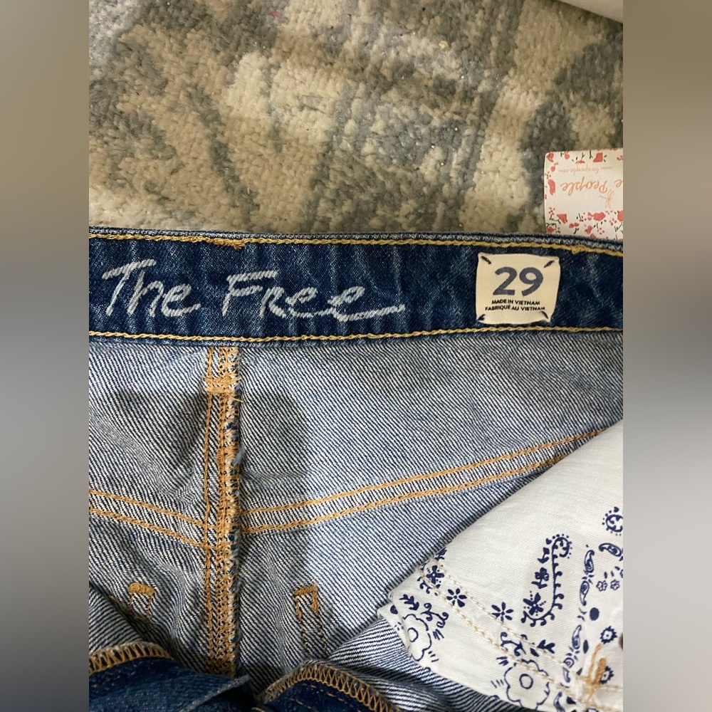 Free people denim skirt with tags